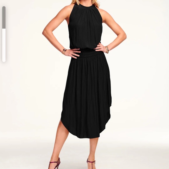 NWT Ramy Brook Audrey Smocked Midi Dress Sz S #W3
